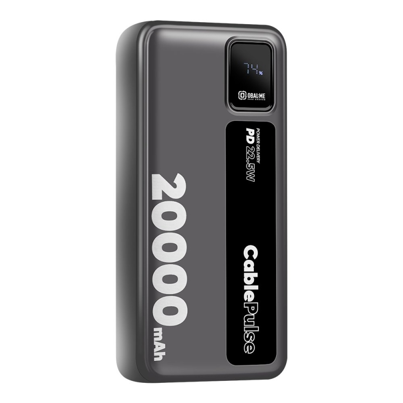 OBAL:ME CablePulse Powerbanka 20000mAh 22,5W čierna