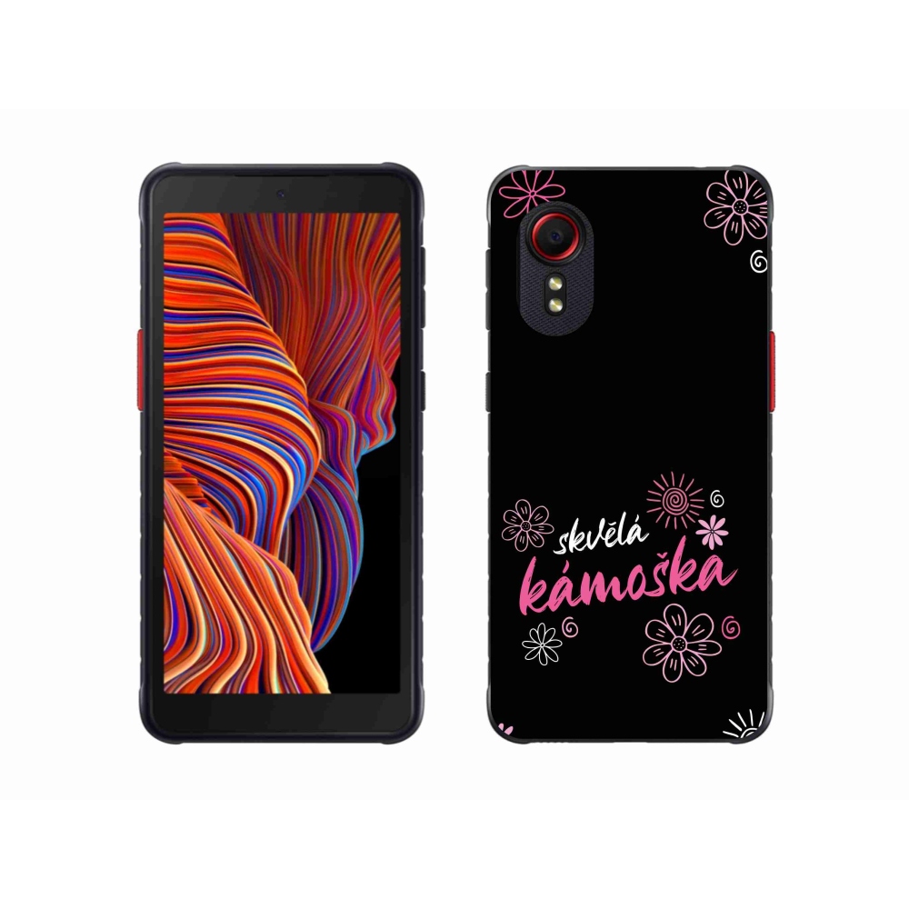 Gélový kryt mmCase na Samsung Galaxy Xcover 5 - skvelá kamoška čierne pozadie