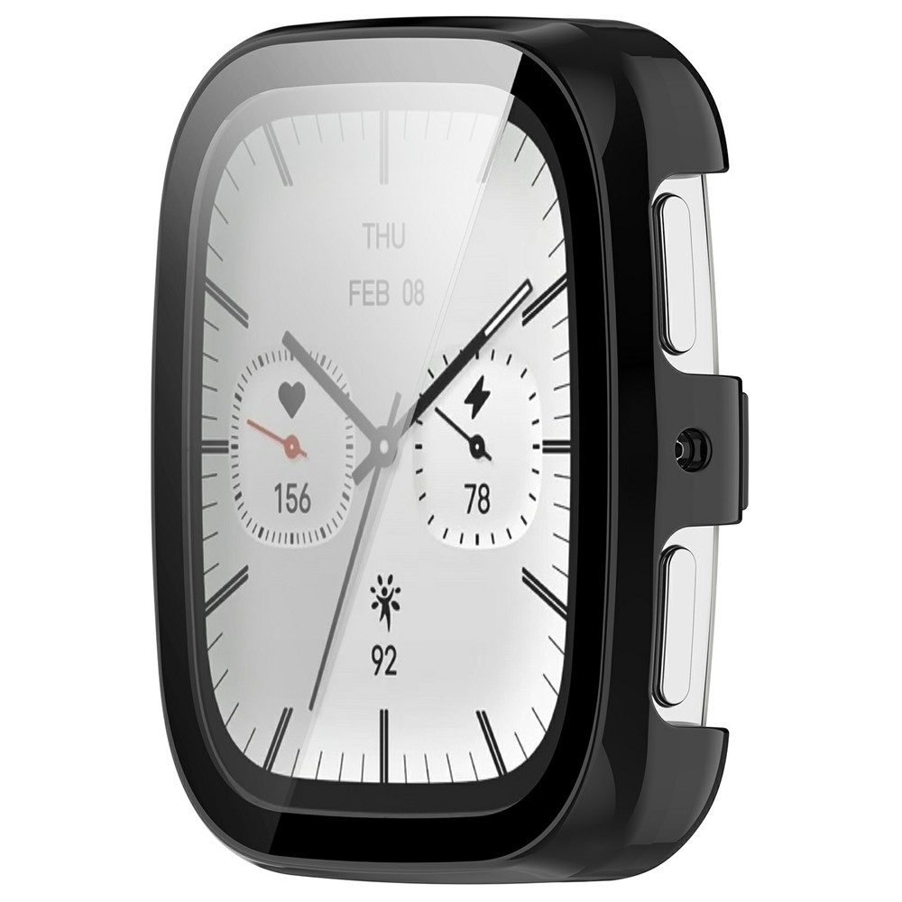 Overall plastové nasadzovacie puzdro s ochranným sklom na Amazfit Active 2 Square - čierne