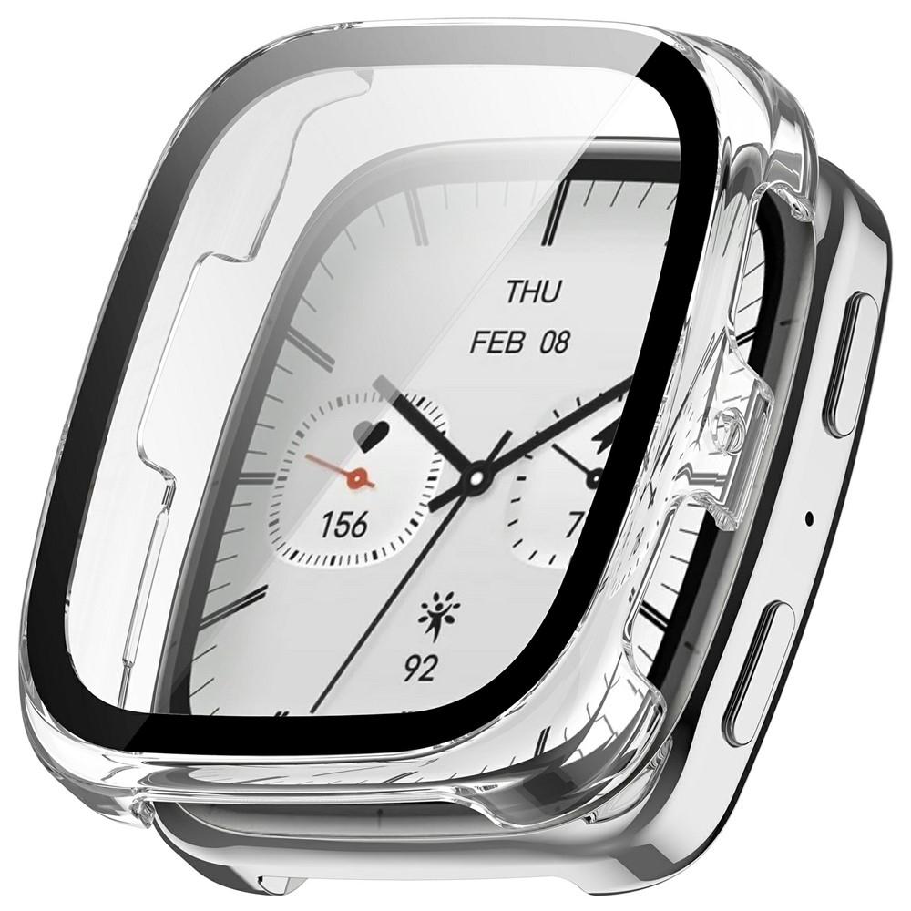Overall plastové nasadzovacie puzdro s ochranným sklom na Amazfit Active 2 Square - priehľadné