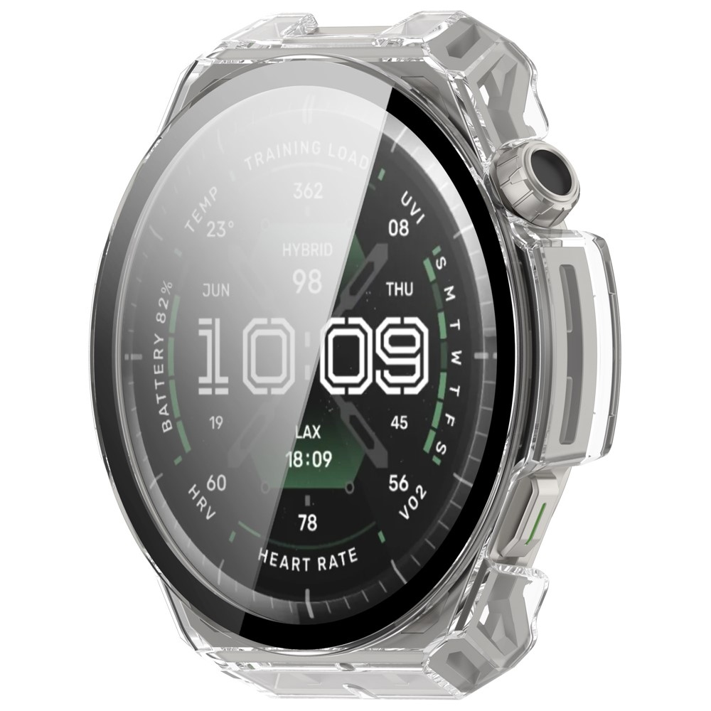 Overall plastové nasadzovacie puzdro s ochranným sklom na Amazfit Balance 3 - transparentné