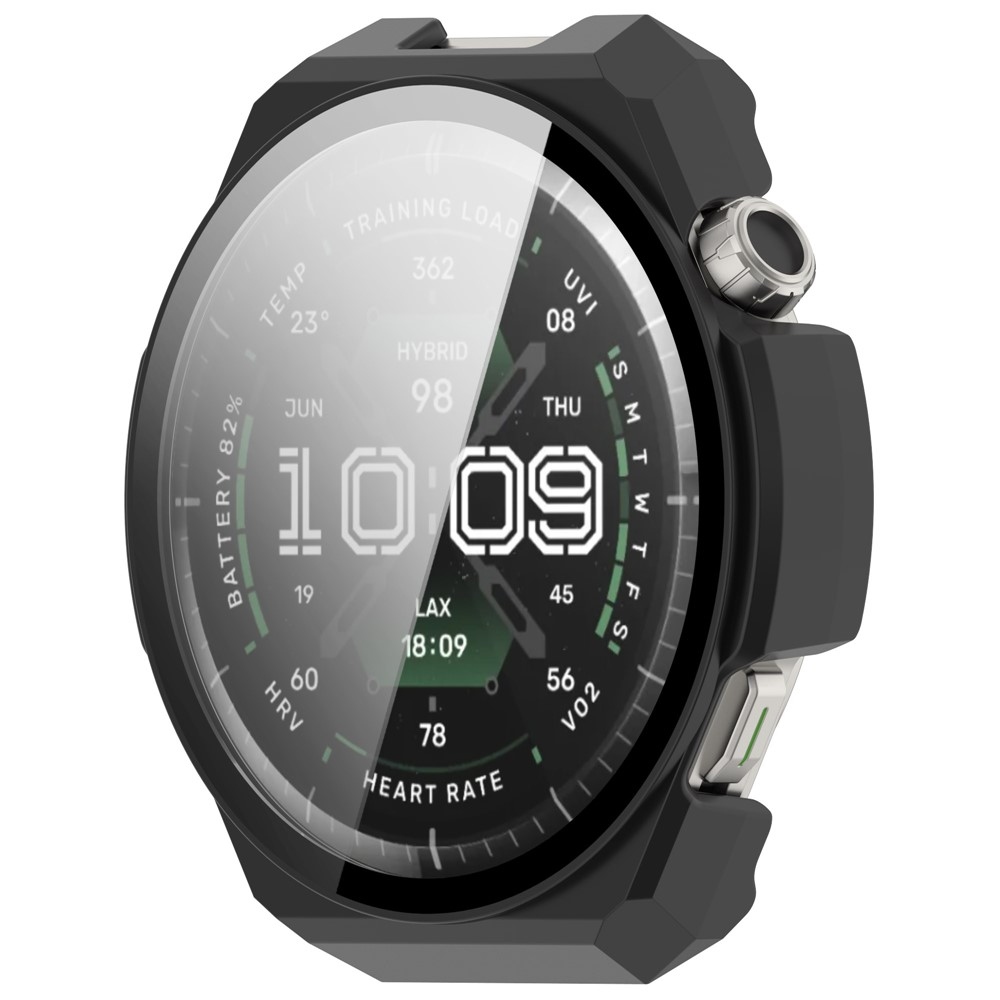 Overall plastové nasadzovacie puzdro s ochranným sklom na Amazfit Balance 3 - čierne