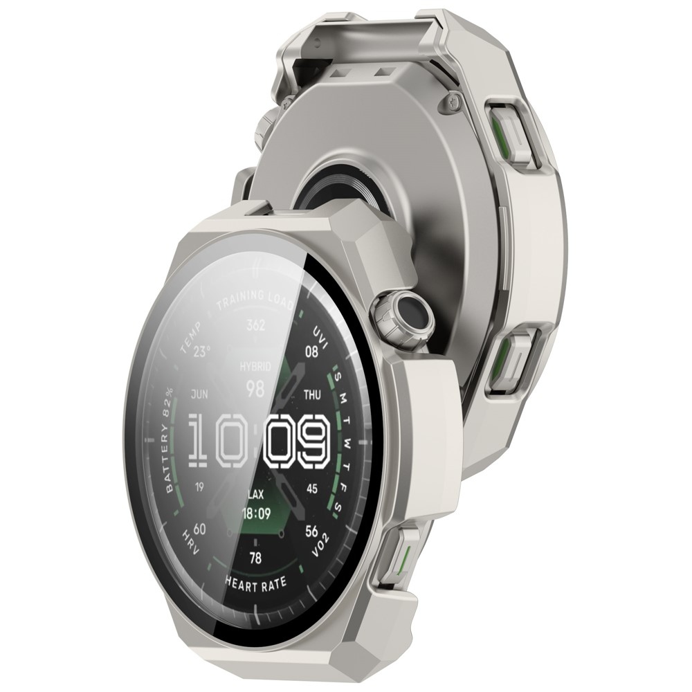 Overall plastové nasadzovacie puzdro s ochranným sklom na Amazfit Balance 3 - šedé