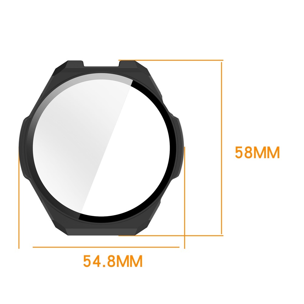 Overall plastové nasadzovacie puzdro s ochranným sklom na Amazfit Balance 3 - šedé