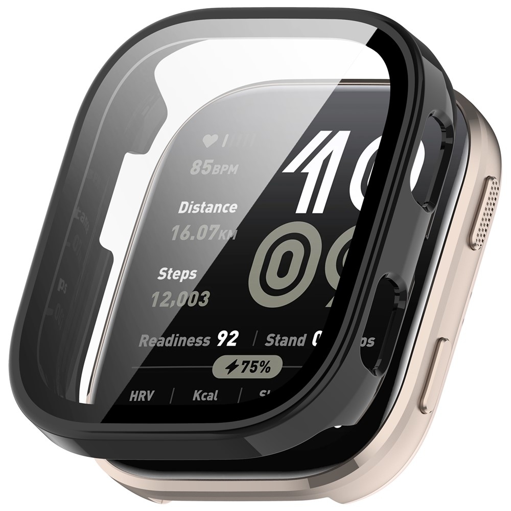 Overall plastové nasadzovacie puzdro s ochranným sklom na Amazfit Bip 6 - čierne