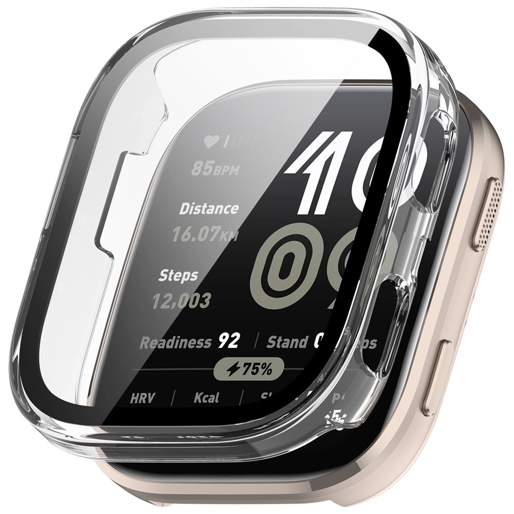 Overall plastové nasadzovacie puzdro s ochranným sklom na Amazfit Bip 6 - priehľadné