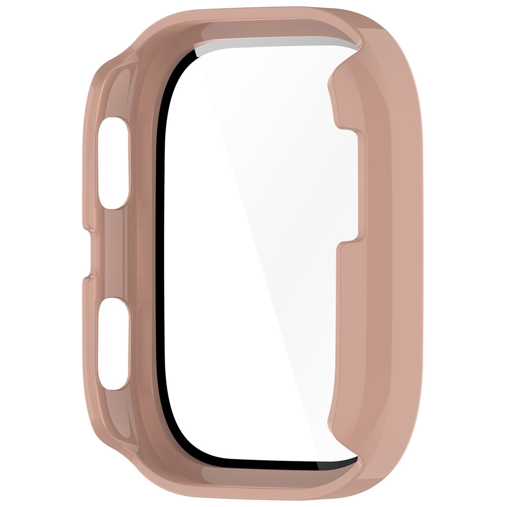 Overall plastové nasadzovacie puzdro s ochranným sklom na Amazfit Bip 6 - ružové