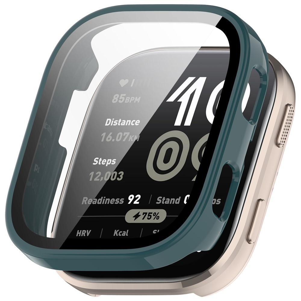 Overall plastové nasadzovacie puzdro s ochranným sklom na Amazfit Bip 6 - zelené