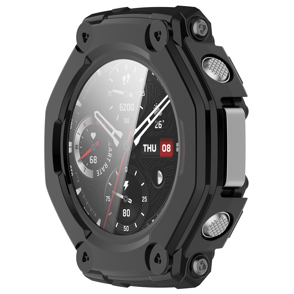 Overall plastové nasadzovacie puzdro s ochranným sklom na Amazfit T-Rex 3 - čierne