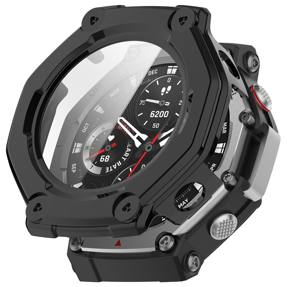 Overall plastové nasadzovacie puzdro s ochranným sklom na Amazfit T-Rex 3 - čierne