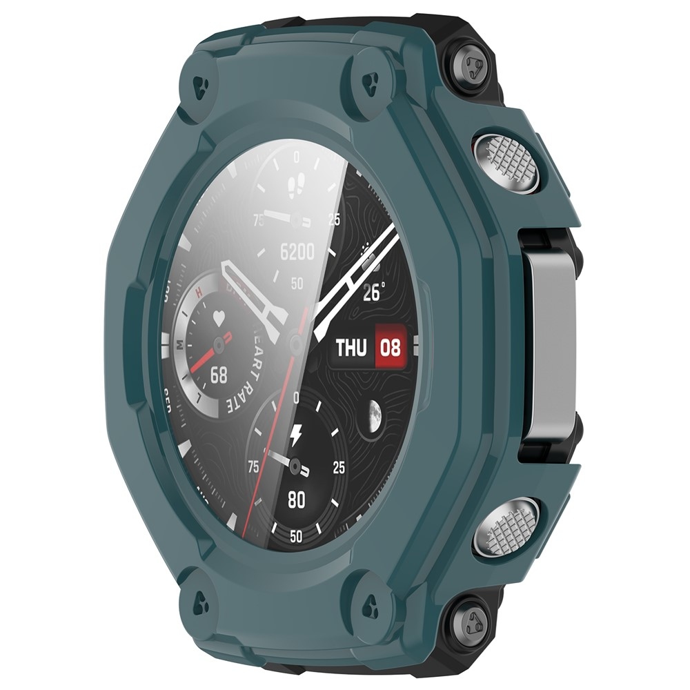 Overall plastové nasadzovacie puzdro s ochranným sklom na Amazfit T-Rex 3 - zelené