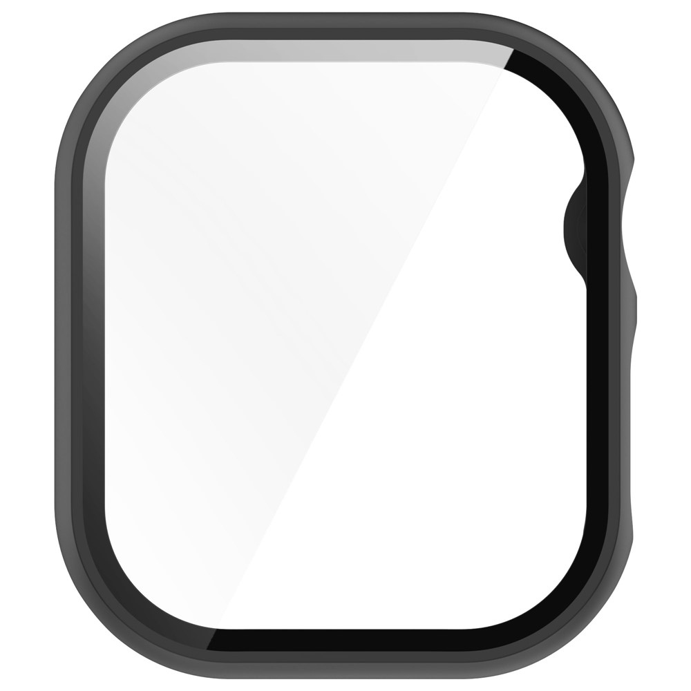 Overall plastové nasadzovacie puzdro s ochranným sklom na Apple Watch 11/10 42mm - čierne