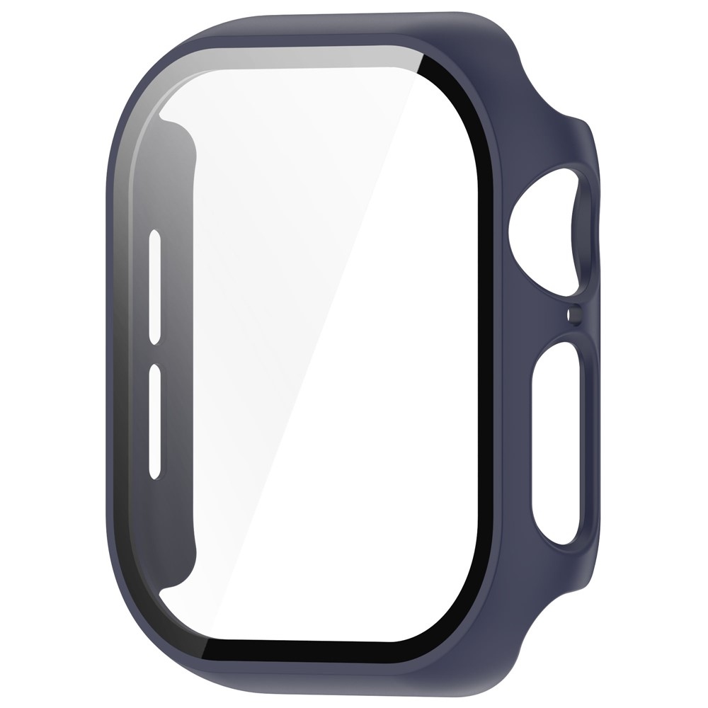 Overall plastové nasadzovacie puzdro s ochranným sklom na Apple Watch 11/10 42mm - modré