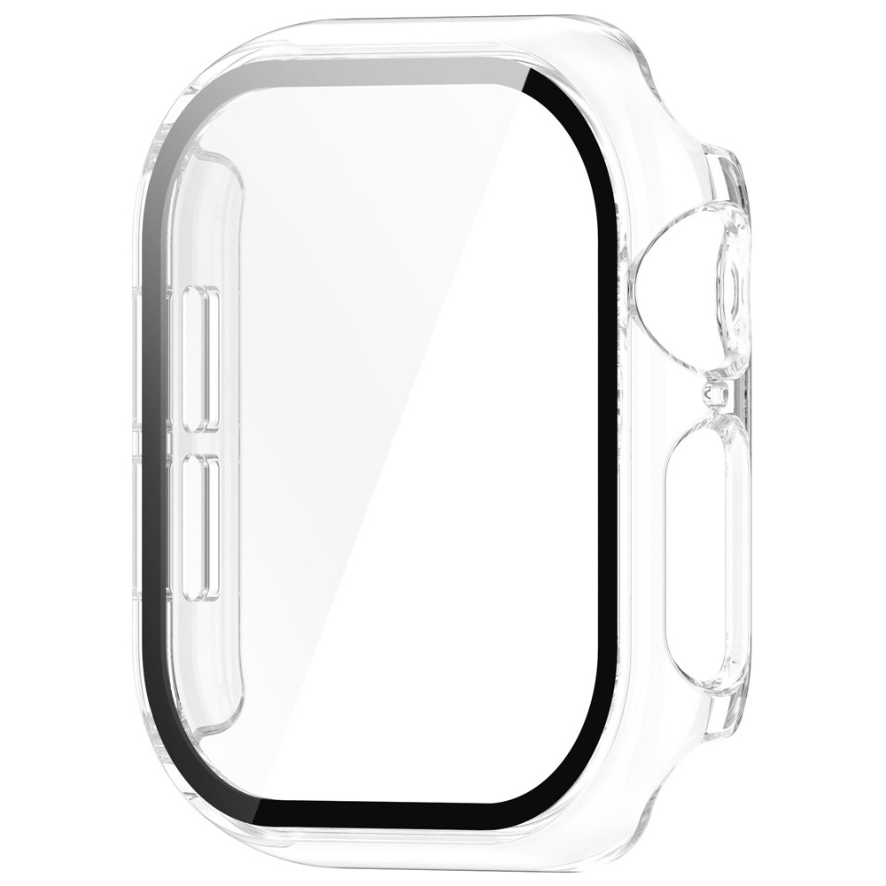 Overall plastové nasadzovacie puzdro s ochranným sklom na Apple Watch 11/10 42mm - priehľadné