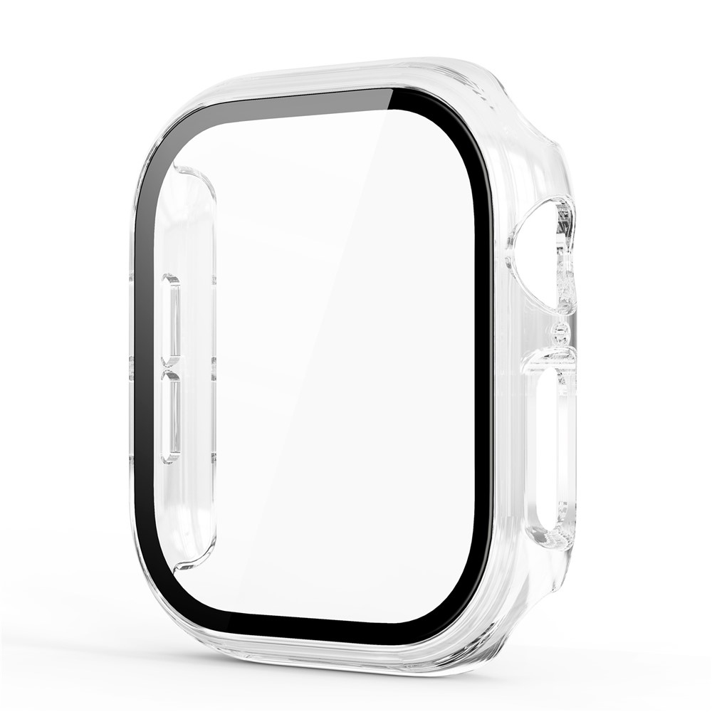 Overall plastové nasadzovacie puzdro s ochranným sklom na Apple Watch 12 42mm - priehľadné