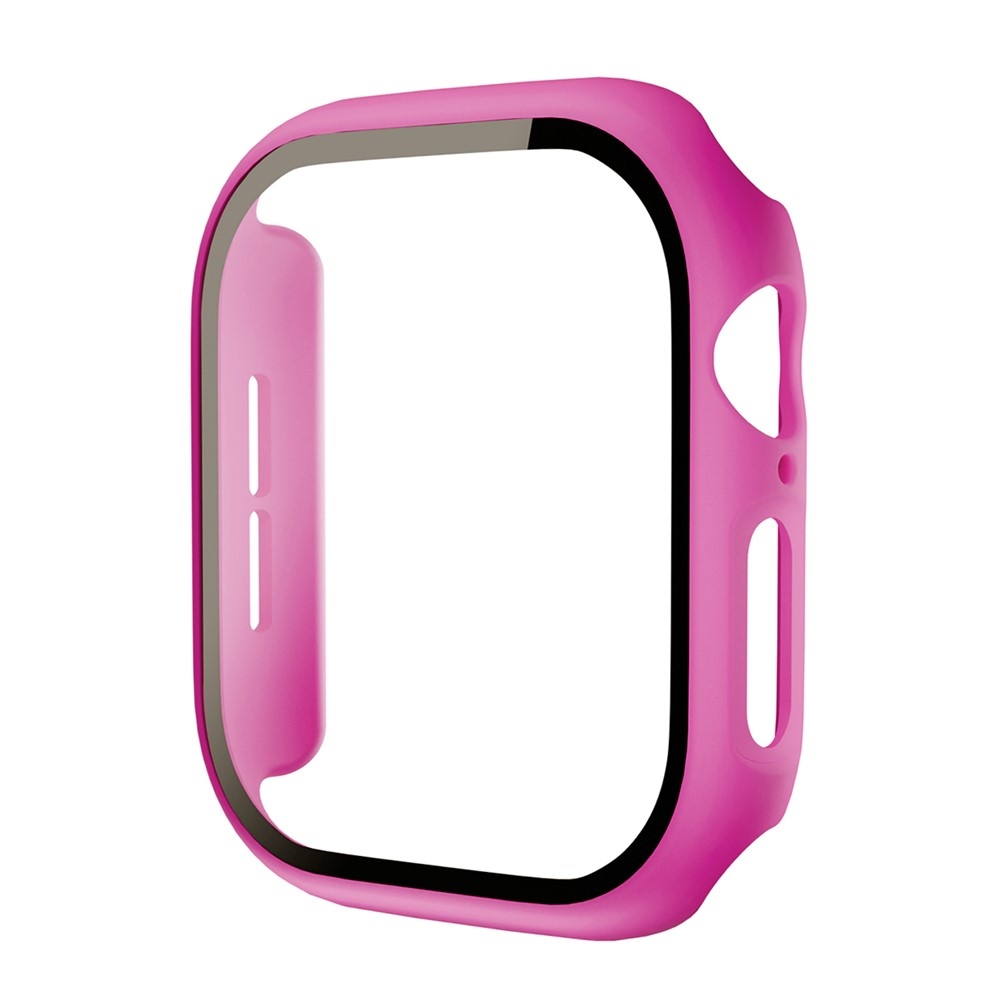 Overall plastové nasadzovacie puzdro s ochranným sklom na Apple Watch 12 42mm - rose