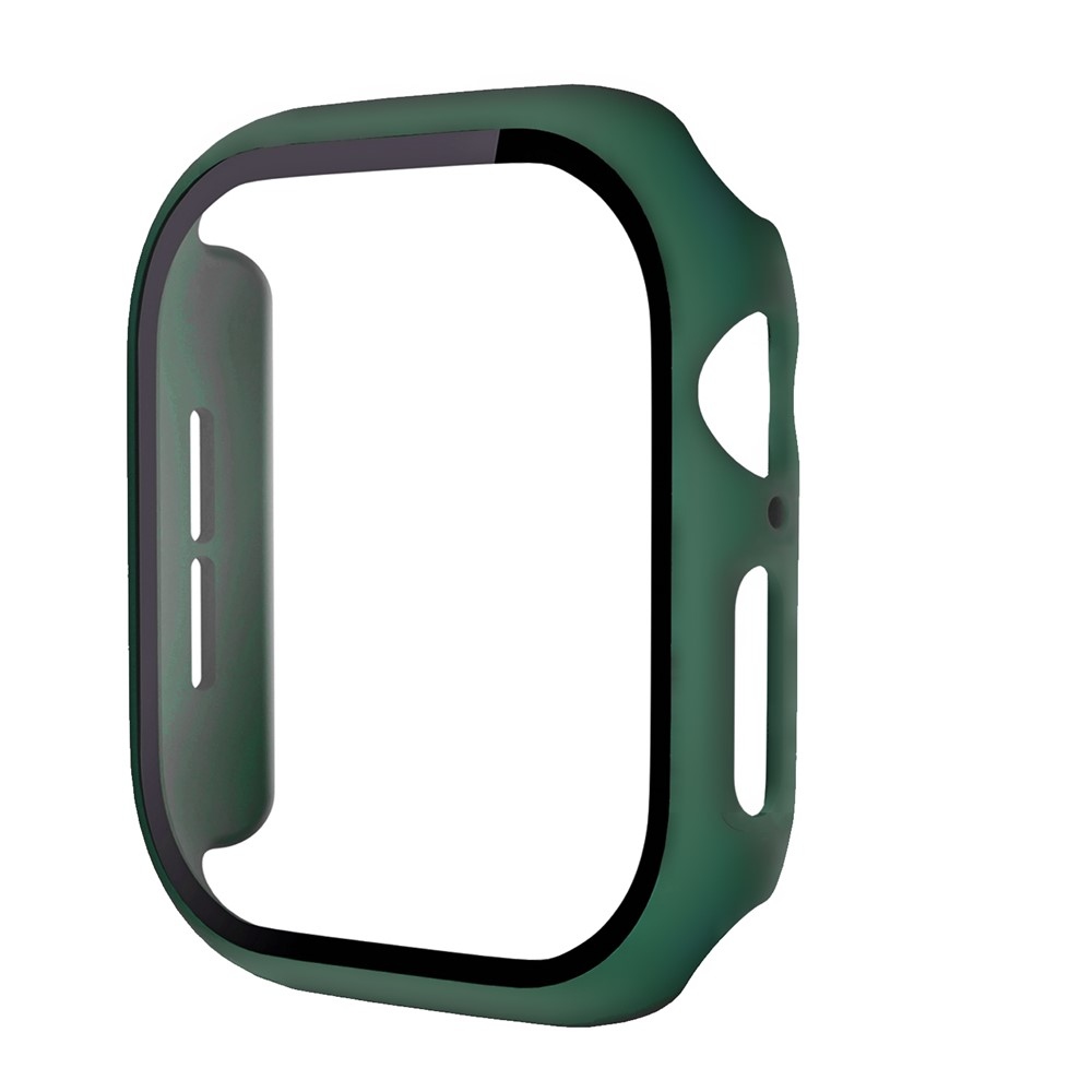 Overall plastové nasadzovacie puzdro s ochranným sklom na Apple Watch 12 42mm - zelené