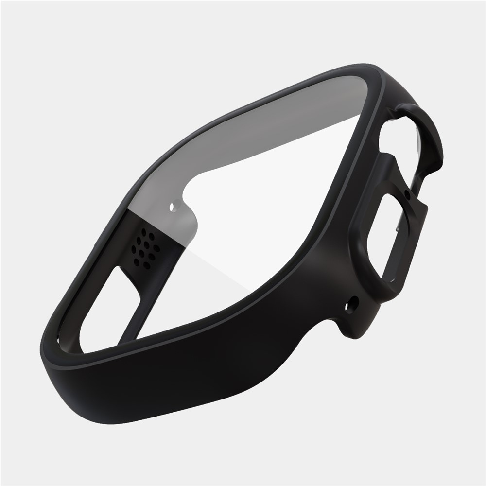 Overall plastové nasadzovacie puzdro s ochranným sklom na Apple Watch Ultra 4/3/2/1 49mm - čierne
