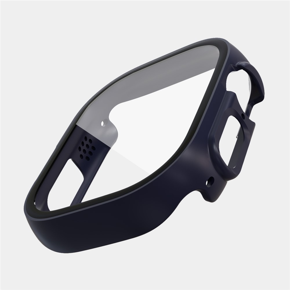 Overall plastové nasadzovacie puzdro s ochranným sklom na Apple Watch Ultra 4/3/2/1 49mm - modré