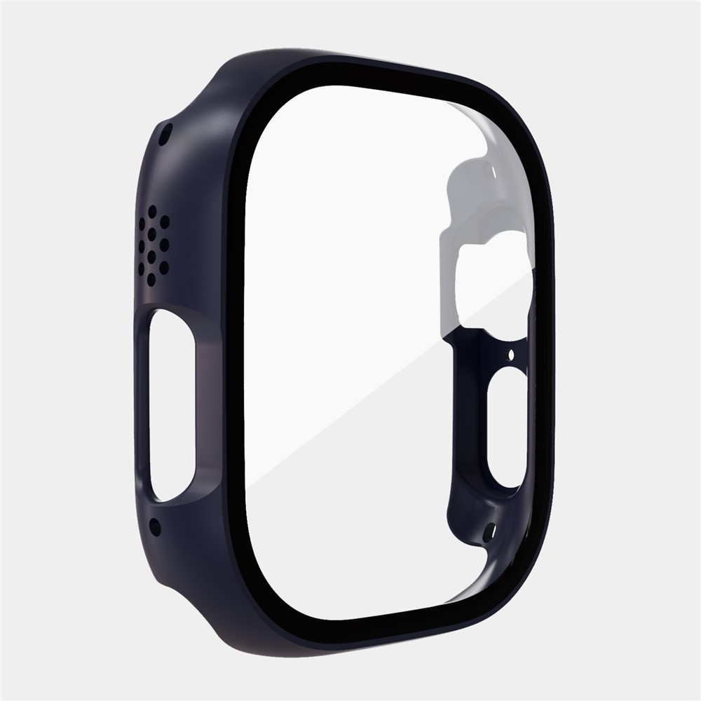Overall plastové nasadzovacie puzdro s ochranným sklom na Apple Watch Ultra 4/3/2/1 49mm - modré