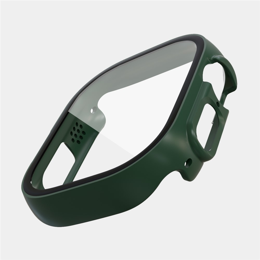 Overall plastové nasadzovacie puzdro s ochranným sklom na Apple Watch Ultra 4/3/2/1 49mm - zelené