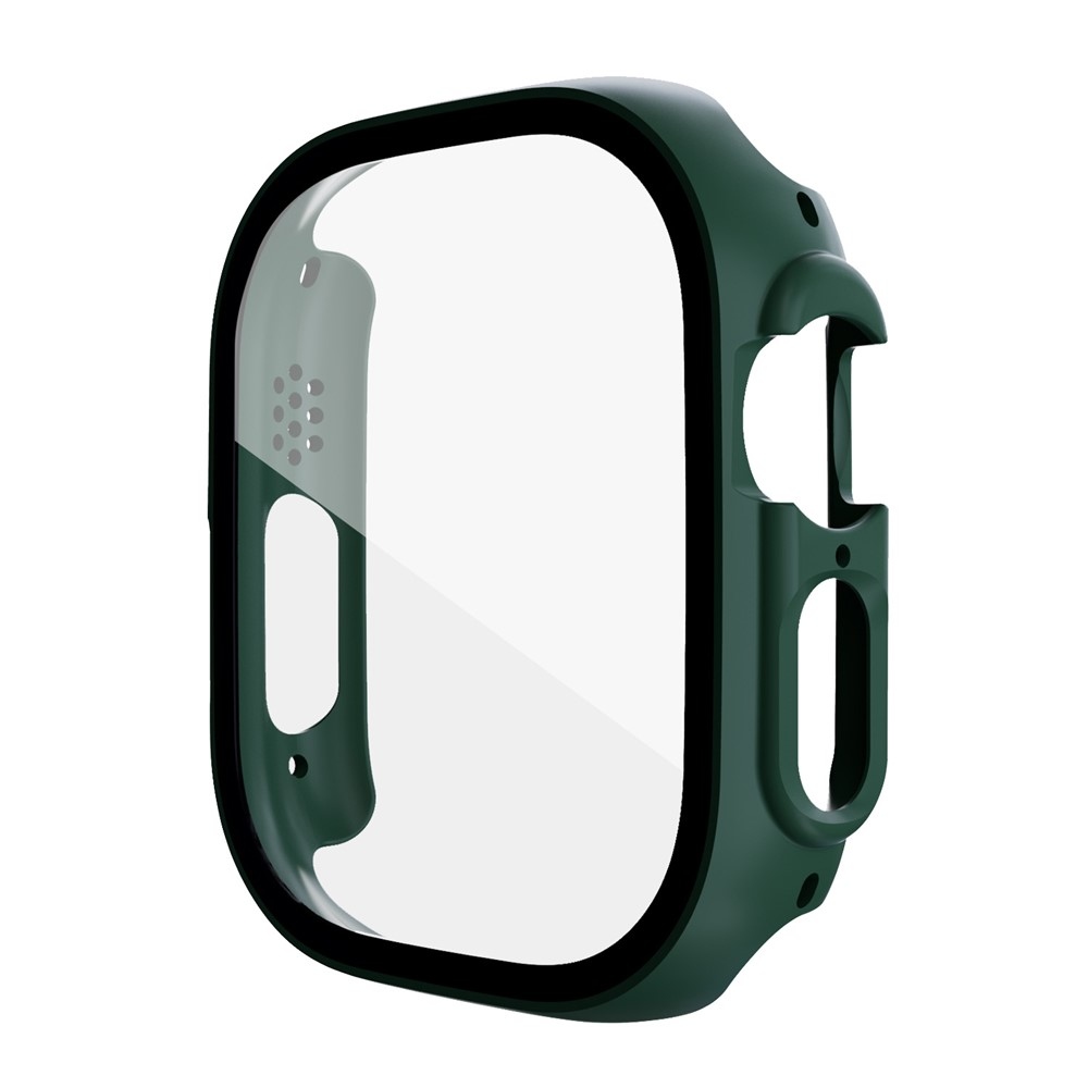 Overall plastové nasadzovacie puzdro s ochranným sklom na Apple Watch Ultra 4/3/2/1 49mm - zelené