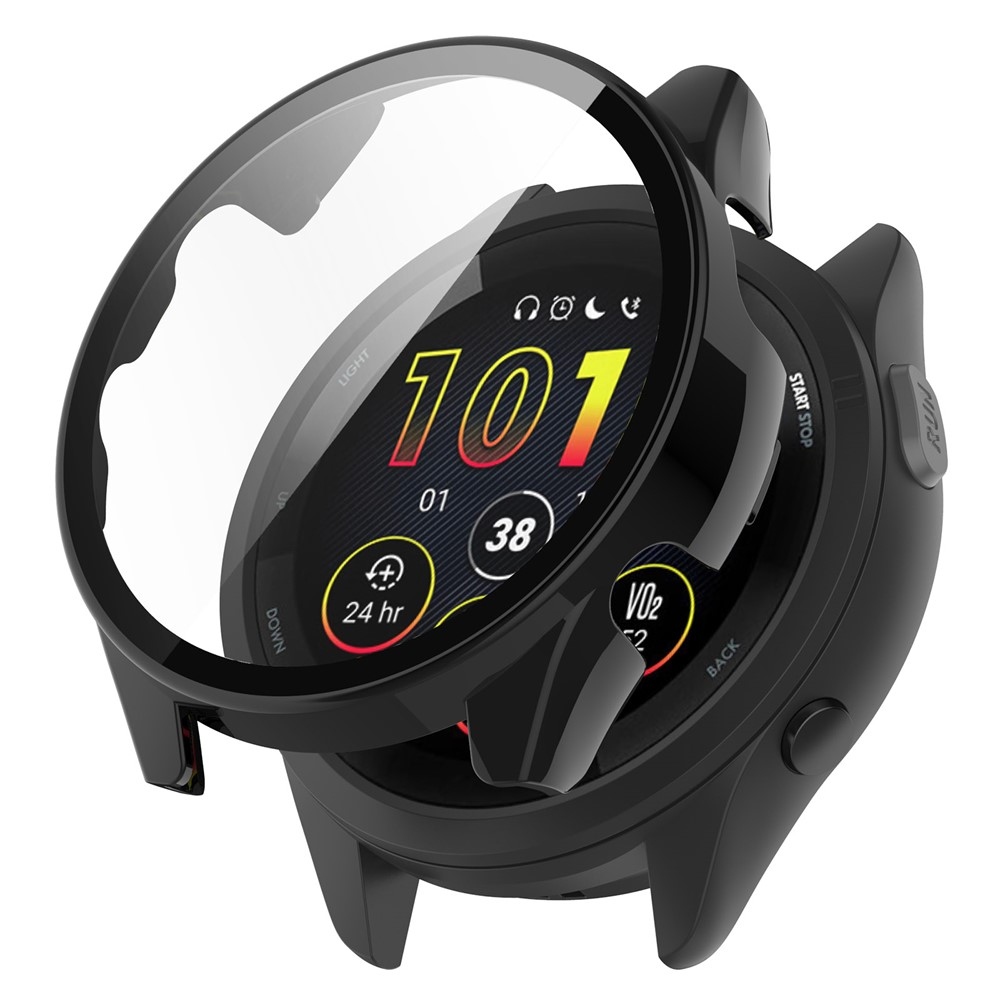 Overall plastové nasadzovacie puzdro s ochranným sklom na Garmin Forerunner 265 - čierne
