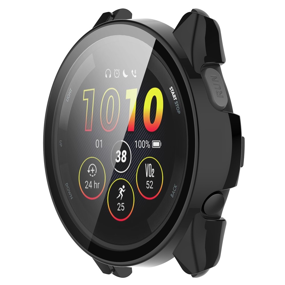 Overall plastové nasadzovacie puzdro s ochranným sklom na Garmin Forerunner 265 - čierne