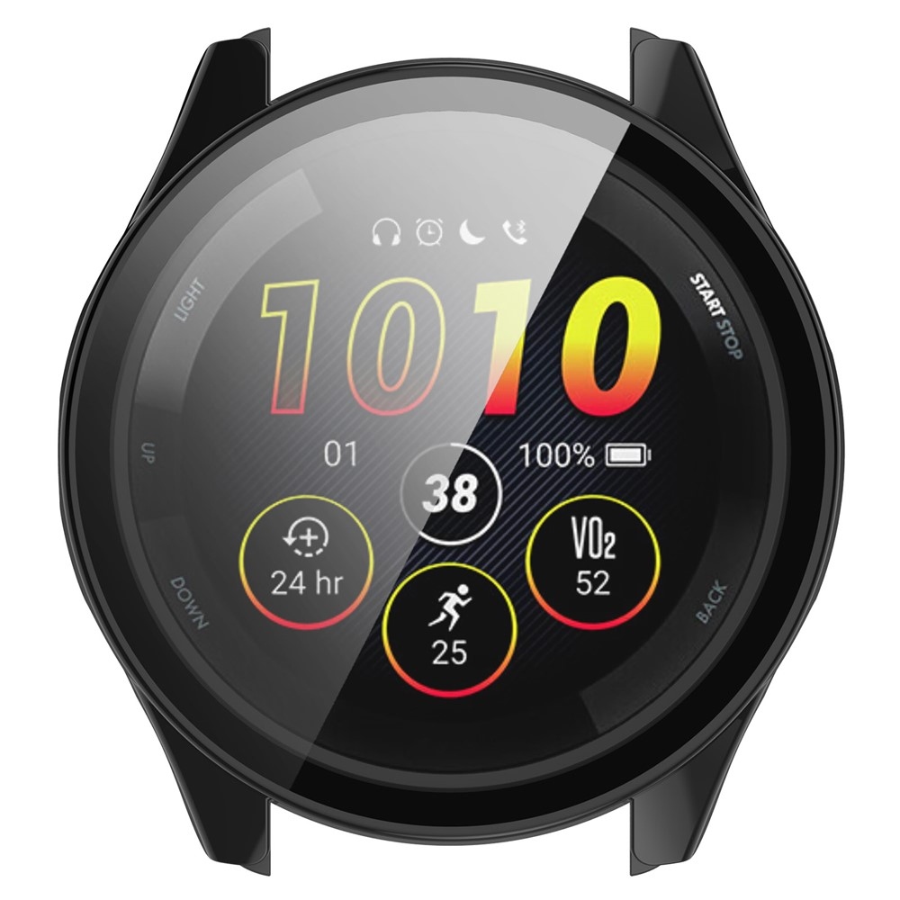 Overall plastové nasadzovacie puzdro s ochranným sklom na Garmin Forerunner 265 - čierne