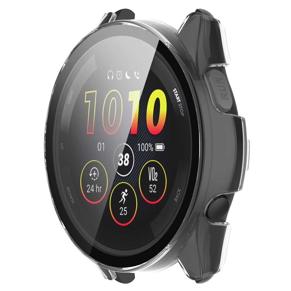 Overall plastové nasadzovacie puzdro s ochranným sklom na Garmin Forerunner 265 - priehľadné