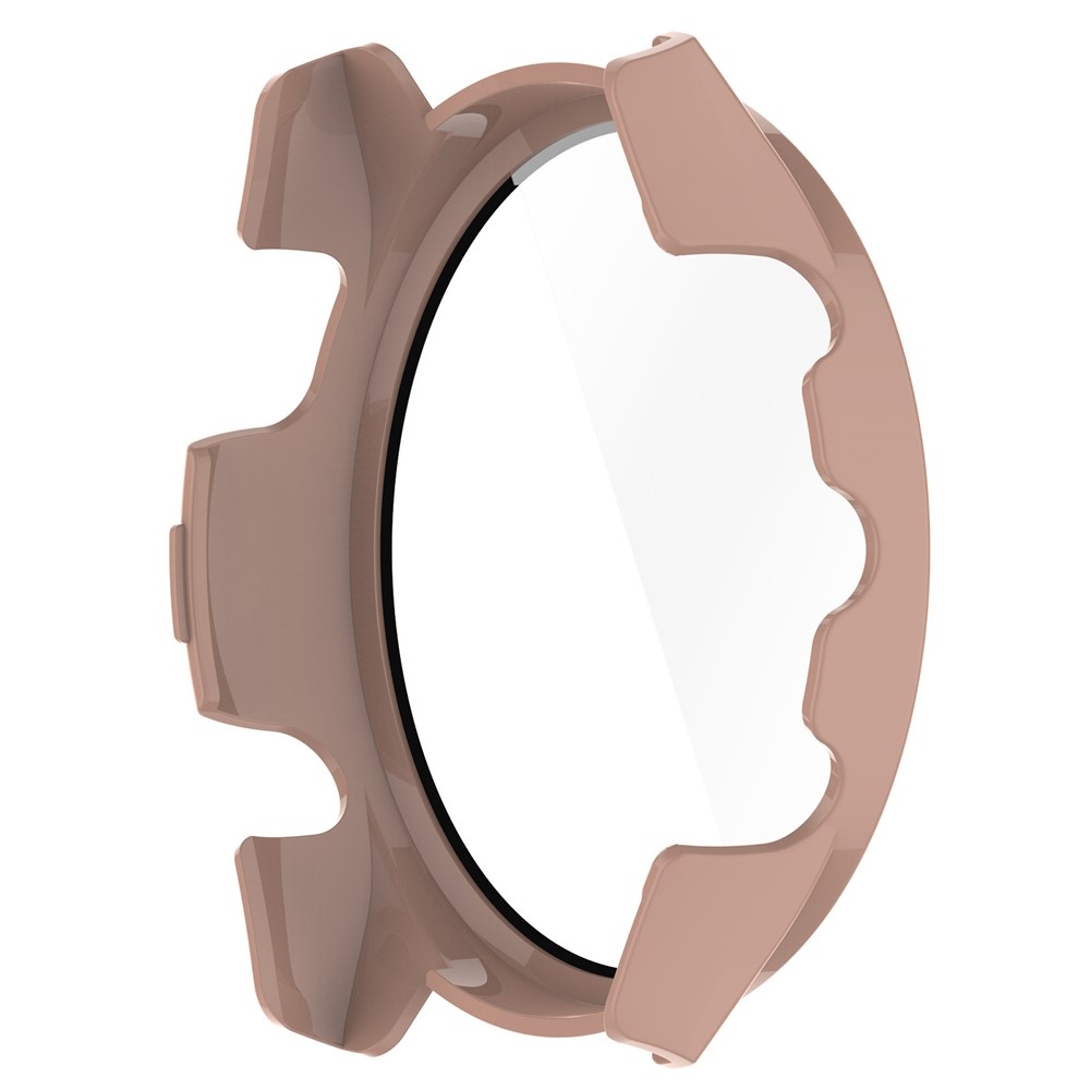 Overall plastové nasadzovacie puzdro s ochranným sklom na Garmin Forerunner 265 - ružové