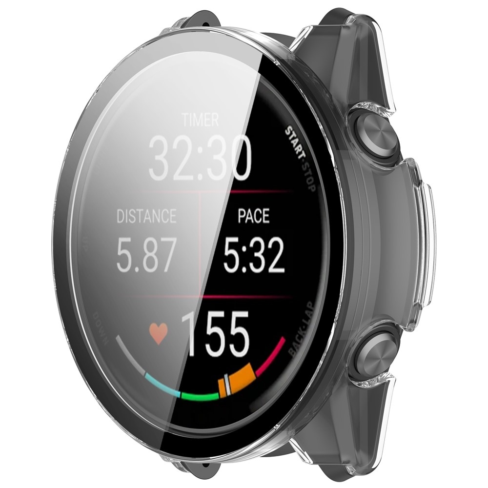 Overall plastové nasadzovacie puzdro s ochranným sklom na Garmin Forerunner 570 42mm - priehľadné