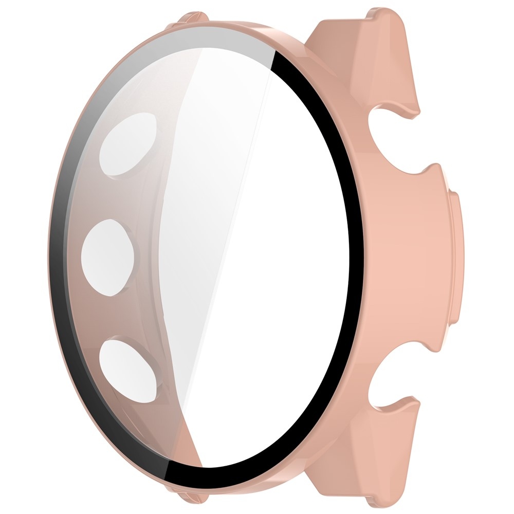 Overall plastové nasadzovacie puzdro s ochranným sklom na Garmin Forerunner 570 42mm - ružové