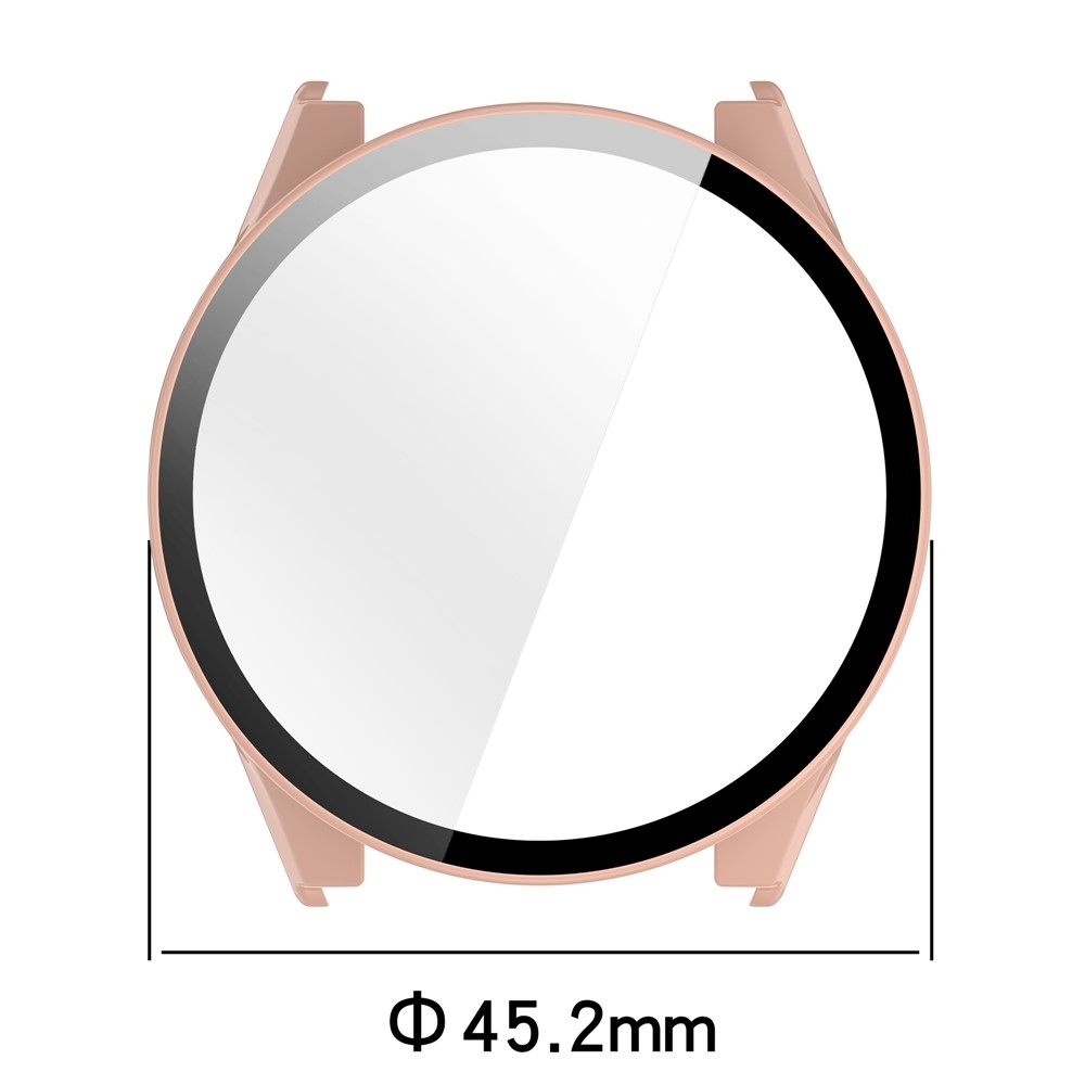 Overall plastové nasadzovacie puzdro s ochranným sklom na Garmin Forerunner 570 42mm - ružové
