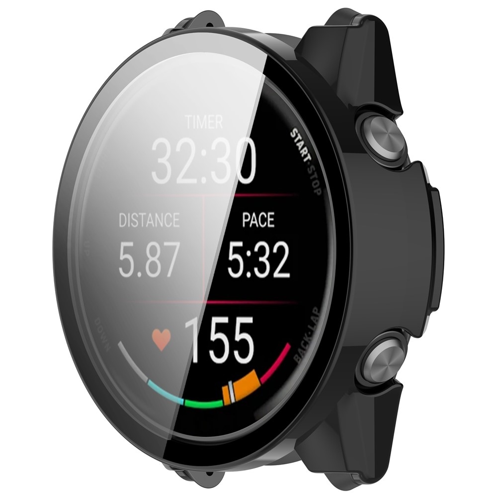 Overall plastové nasadzovacie puzdro s ochranným sklom na Garmin Forerunner 570 47mm - čierne