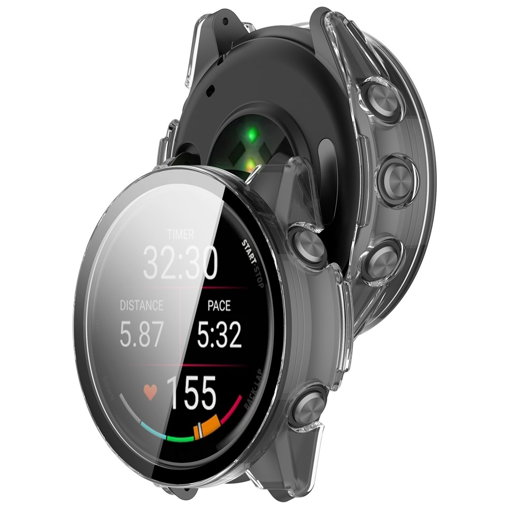 Overall plastové nasadzovacie puzdro s ochranným sklom na Garmin Forerunner 570 47mm - priehľadné