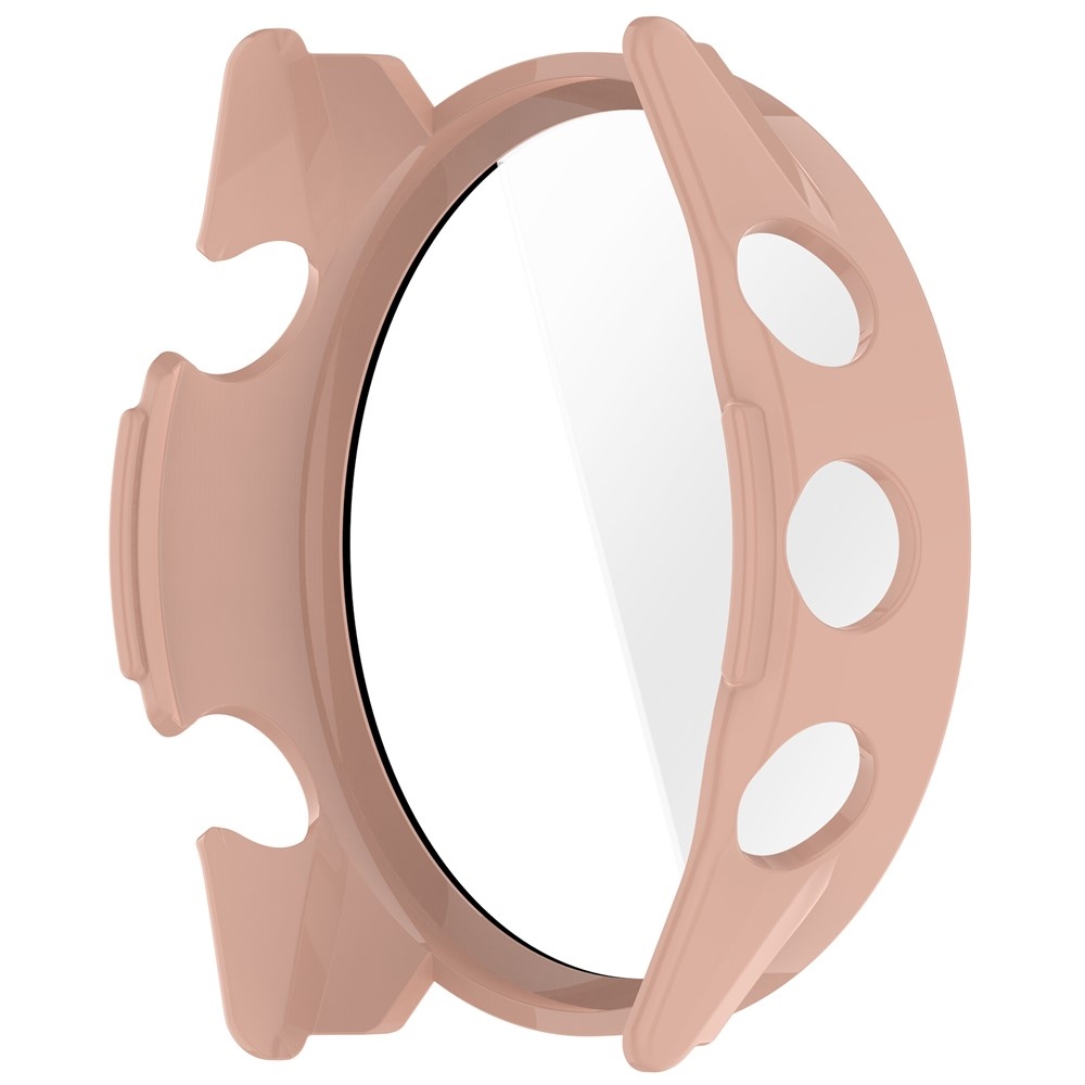 Overall plastové nasadzovacie púzdro s ochranným sklom na Garmin Forerunner 570 47mm - ružové