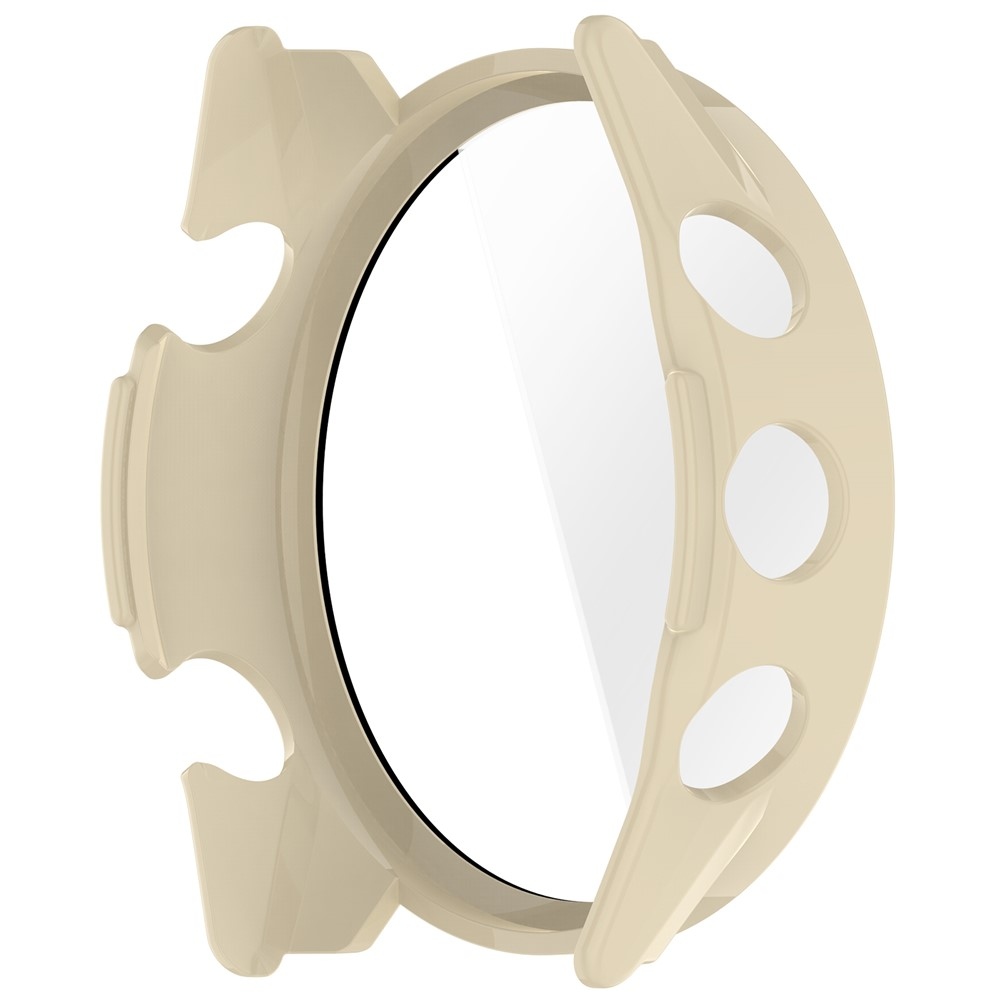 Overall plastové nasadzovacie puzdro s ochranným sklom na Garmin Forerunner 970 - béžové