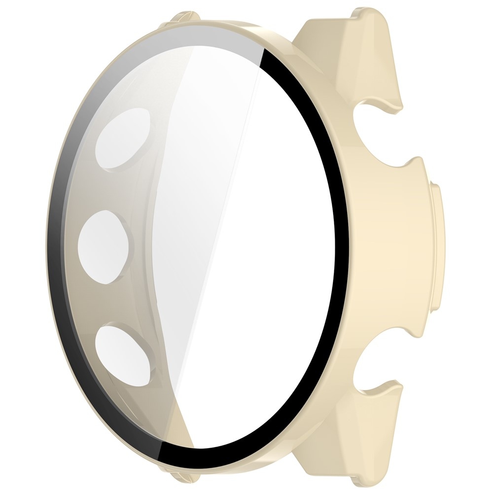 Overall plastové nasadzovacie puzdro s ochranným sklom na Garmin Forerunner 970 - béžové