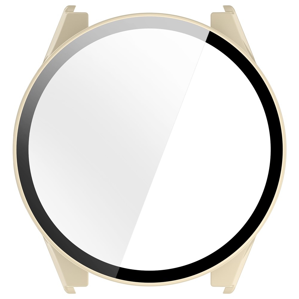 Overall plastové nasadzovacie puzdro s ochranným sklom na Garmin Forerunner 970 - béžové
