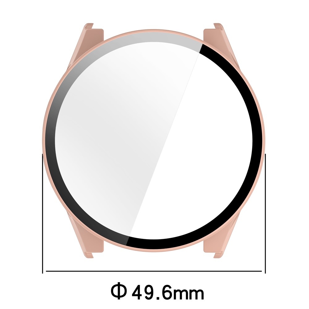 Overall plastové nasadzovacie puzdro s ochranným sklom na Garmin Forerunner 970 - ružové