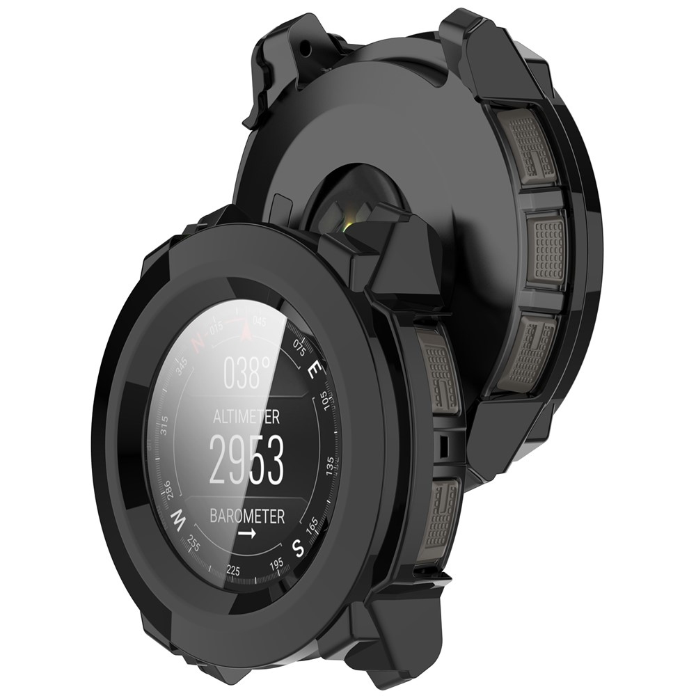 Overall plastové nasadzovacie puzdro s ochranným sklom na Garmin Instinct 3 50mm/3 Solar 50mm - čierne