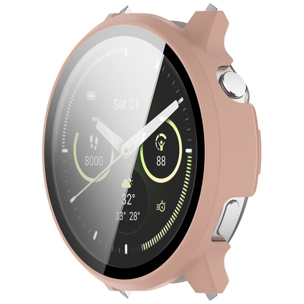 Overall plastové nasadzovacie puzdro s ochranným sklom na Garmin Venu 4 41mm - ružové