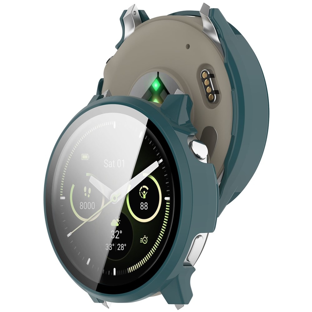 Overall plastové nasadzovacie puzdro s ochranným sklom na Garmin Venu 4 41mm - zelené