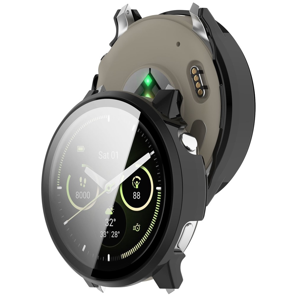Overall plastové nasadzovacie puzdro s ochranným sklom na Garmin Venu 4 45mm - čierne