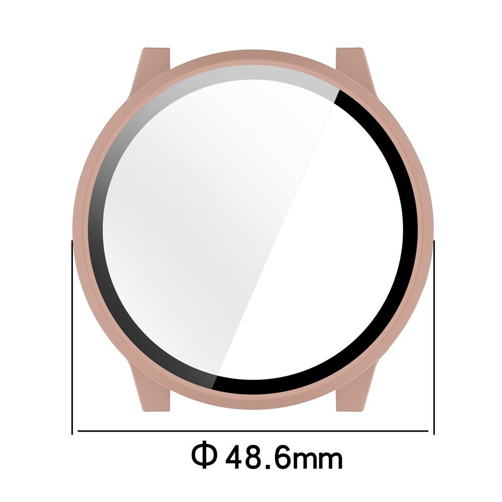 Overall plastové nasadzovacie puzdro s ochranným sklom na Garmin Venu 4 45mm - ružové