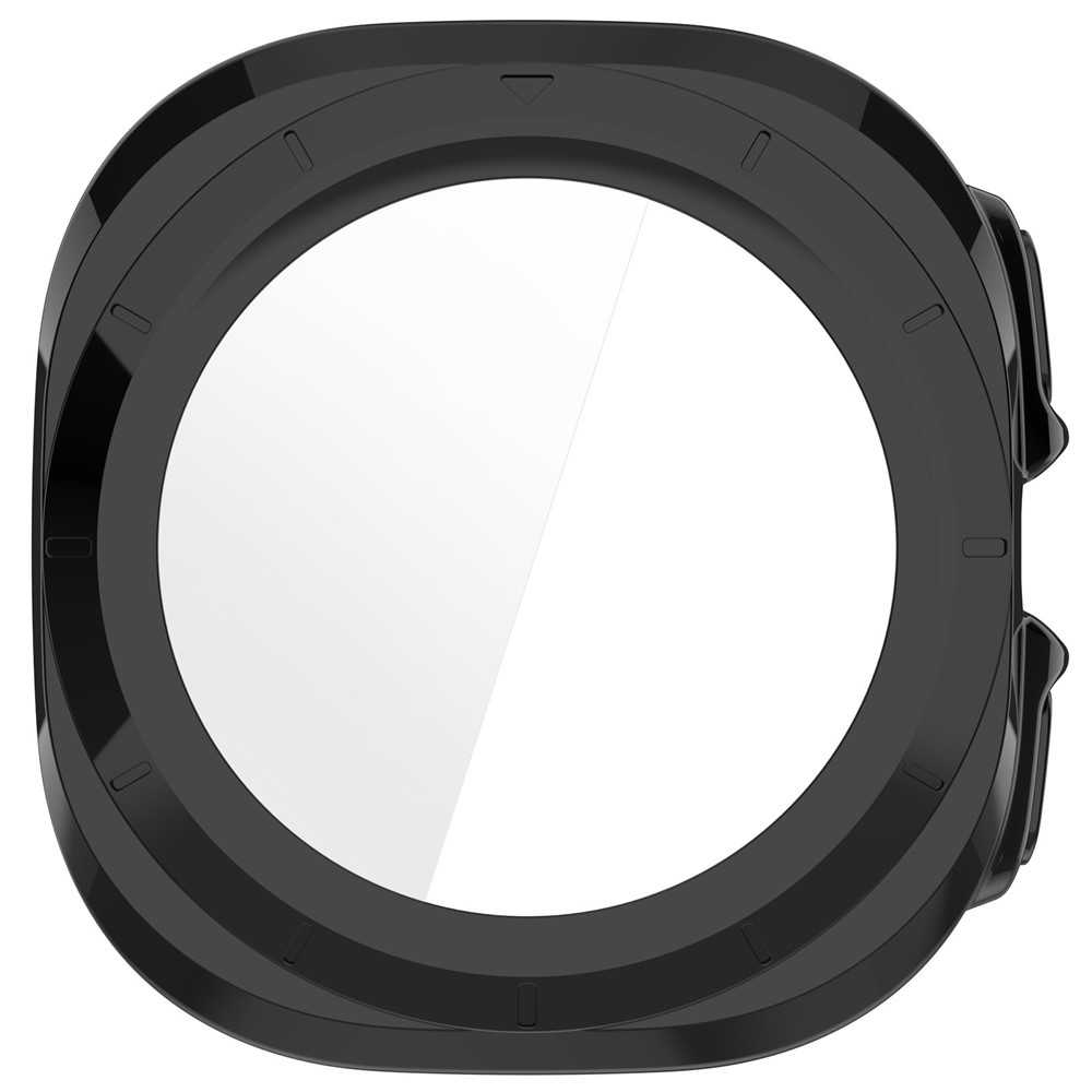 Overall plastové nasadzovacie púzdro s ochranným sklom na Samsung Galaxy Watch Ultra2 47mm/Watch Ultra (2025) 47mm - čierne