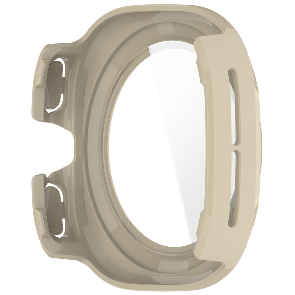Overall plastové nasadzovacie puzdro s ochranným sklom na Samsung Galaxy Watch Ultra2 47mm/Watch Ultra (2025) 47mm - zlaté
