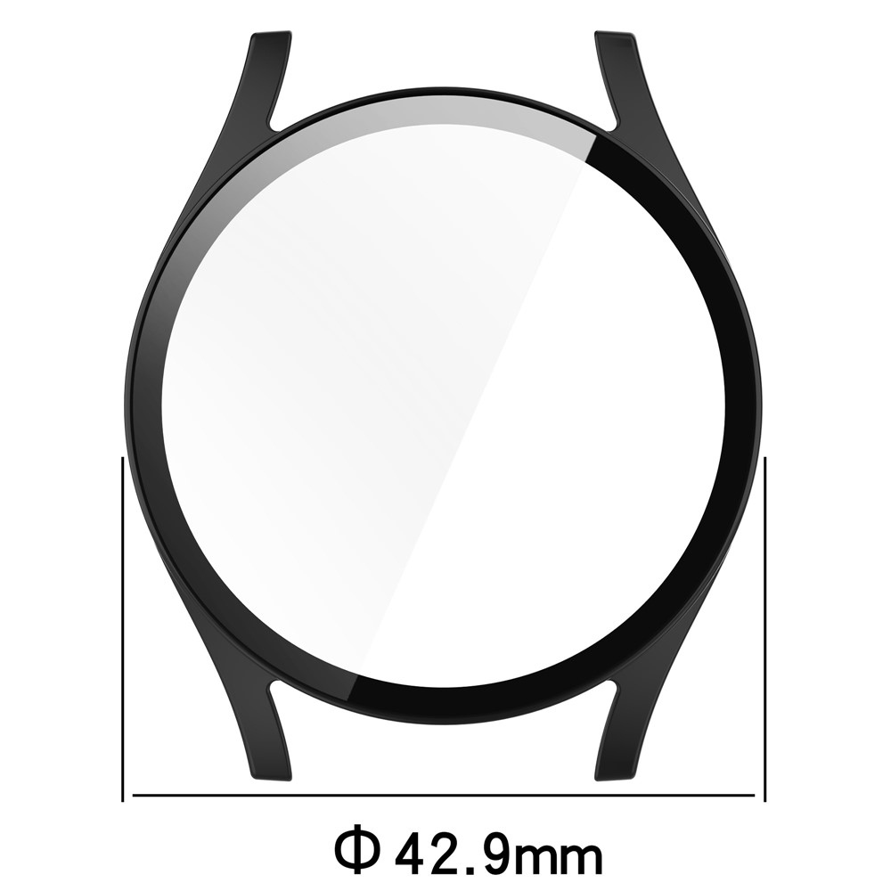 Overall plastové nasadzovacie púzdro s ochranným sklom na Samsung Galaxy Watch7 40mm - čierne