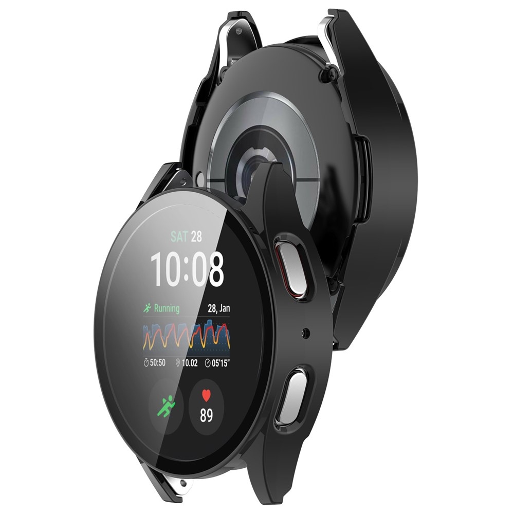 Overall plastové nasadzovacie púzdro s ochranným sklom na Samsung Galaxy Watch7 40mm - čierne